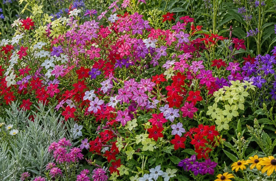 TS 588ZB Dwarf Tobacco winged Mix Flowers Seeds Samen Stückzahl 50 - Bild 1 von 1