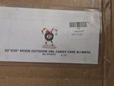 33 x 26 outdoor resin double candy cane