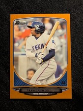 2013 Bowman Draft BDPP28 Travis Demeritte Orange Border Parallel 158/250 Texas
