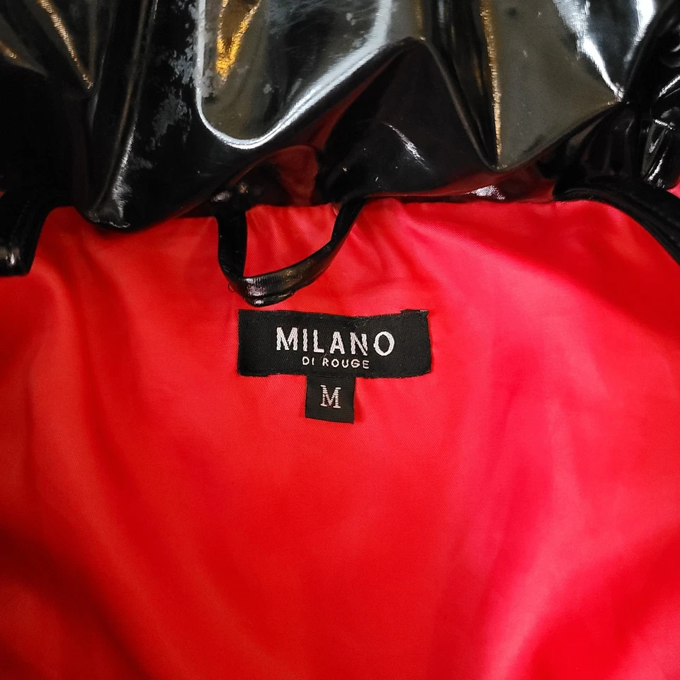 Abrigo acolchado Milano Di Rouge para hombre mediano negro Elliot capucha extraíble Foto 3 de 3