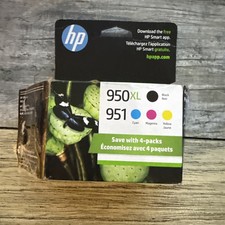 HP 950XL/951 Black/Cyan/Magenta/Yellow Ink Cartridge EXP 8/2026