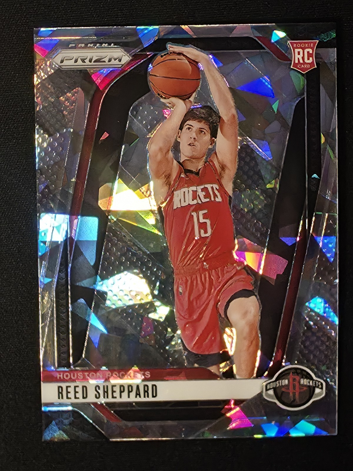 2024-25 Panini Prizm - Reed Sheppard #268 - Silver Cracked Ice Prizm Rookie (RC)