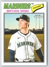 Bryan Woo 2026 Topps Heritage #99 Seattle Mariners