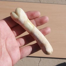 $400+ CHINESE ANTIQUES JADE GRADE OLD NEPHRITE JADE CHECK BONE handheld jade 92G
