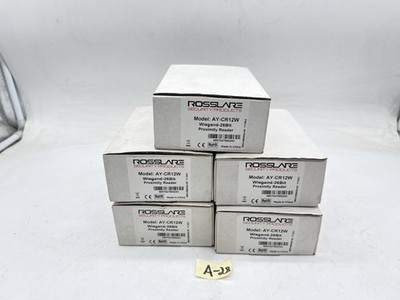 Lot of 5 Rosslare AY-CR12W Proximity Card Reader | Wiegand 26-Bit | Access Contr