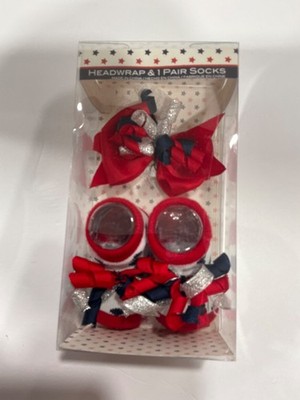 Booties Socks and Headwrap Set 0-12 month Baby Shower