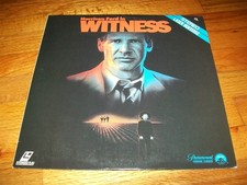 WITNESS Laserdisc LD VERY GOOD CONDITION VERY RARE GREAT FILM HARRISON FORD
