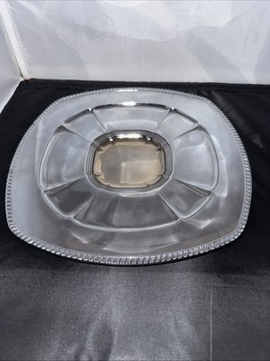 Vintage National Lead Industries Doehler Jarvis Chrome 10'' x 10'' Tray