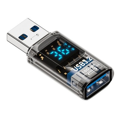 3X(1PC Digital LED Display USB 3.2 Adapter 36-60W 10Gbps Laptop Typ-C Konve1437