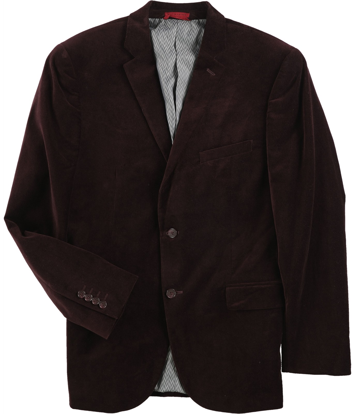Alfani Mens Velvet Two Button Blazer Jacket Red 38 Regular 21990₽