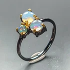 Gemstone ring Natural Opal Ring 925 Sterling Silver Size 6.25 /R475173