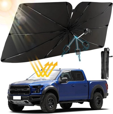Multper Car Windshield Sun Shade - Reflective Foldable Sunshade Umbrella for UV