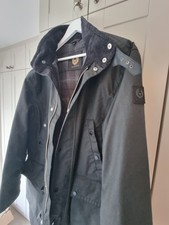 XXL Black Waxed Cotton Belstaff Overcoat - Beautiful Condition