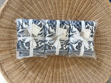 NEW Serena Lily Artichoke Quilted King Pillow Sham-Navy Blue