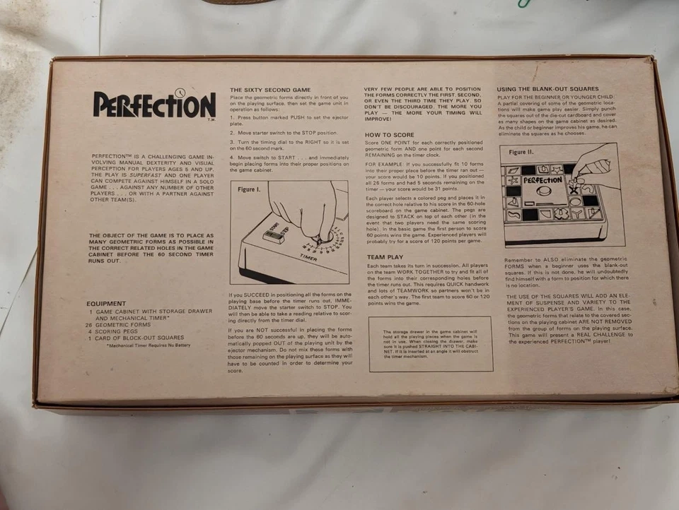Perfection Game 1973 Toltoys – Match the Pieces – Made in New Zealand - Image 4 of 4
