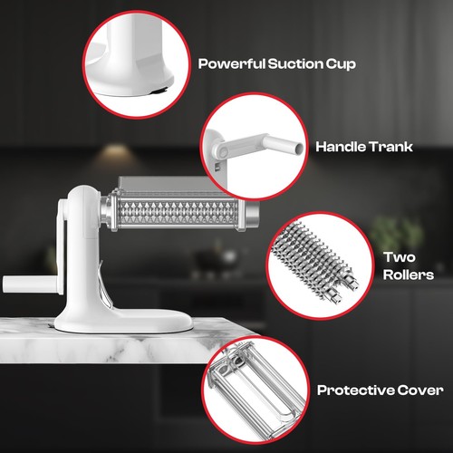 Manual Meat Tenderizer Tool, Meat Tenderizer Machine with Stainless Steel Gea... - Bild 5 von 7