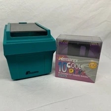 Fellowes Storage Holder & 10 Cool Disks Pack of Memorex 3.5" Computer Diskettes
