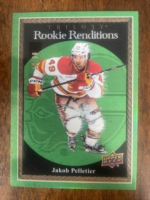 JAKOB PELLETIER  2023-24 TRILOGY ROOKIE RENDITIONS GREEN  /99   #RR-7  Flames