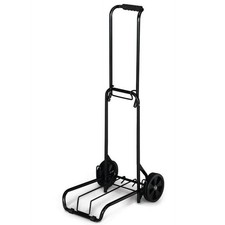 Folding Luggage Cart, Black 39" X 13" 15" Platform , 3lbs Empty, 75lbs Capacity
