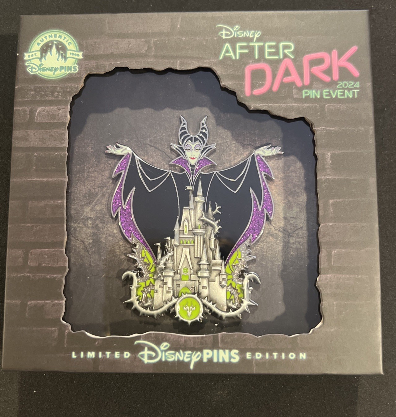 2024 Disney After Dark Pin Event Villains Castle Takeover Maleficent Pin LE 500