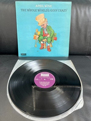APRIL WINE/The whole world... -Vinyl:NM /Cover:EX / 1st. UK  1976 / SHU 8503
