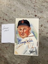 George Kell MLB HOF autographed 4x6 postcard numbered to 10K
