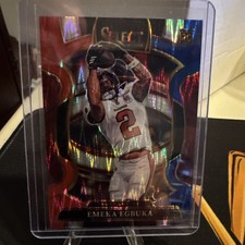 2025 Select Emeka Egbuka Rookie Concourse Red & Blue Prizm Shock - Buccaneers