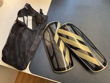 BRAND NEW Adidas Tiro League Shin Guards Black And Gold Size L   WITH TAGS 