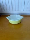 Vintage PYREX 1 Pint Yellow Round Casserole #471 with Lid