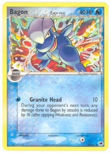 Bagon (Delta Species) - 43/101 - Common LP EX Dragon Frontiers