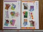 Japan Stamp First Day Cover Greetings 2 Covers Large format 1998～1999