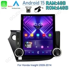 For Honda Insight 2009-2014 Android 15 Carplay Car Stereo Radio GPS Navi 4+64GB