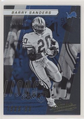 2017 Panini Absolute Retired 344/499 Barry Sanders #119 HOF 0c4d