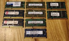 Mixed Lot of 9 Memory RAM DDR3 PC3-10600S/12800S DDR-PC2700 SODIMM Untested