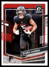 Drake London 2023 Donruss Optic #10 Falcons NFL READ FREE SHIPPING AutographDen