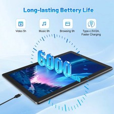 Android 16 10 Inch Tablet, 36GB+256GB 1TB Expand, Octa-Core T310, WiFi 6 BT5.2, 4