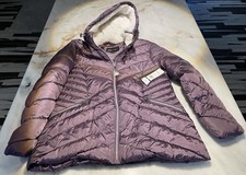 Big Chill Women's Purple Puffer Jacket Mid Weight Size XL Down Blend NWT