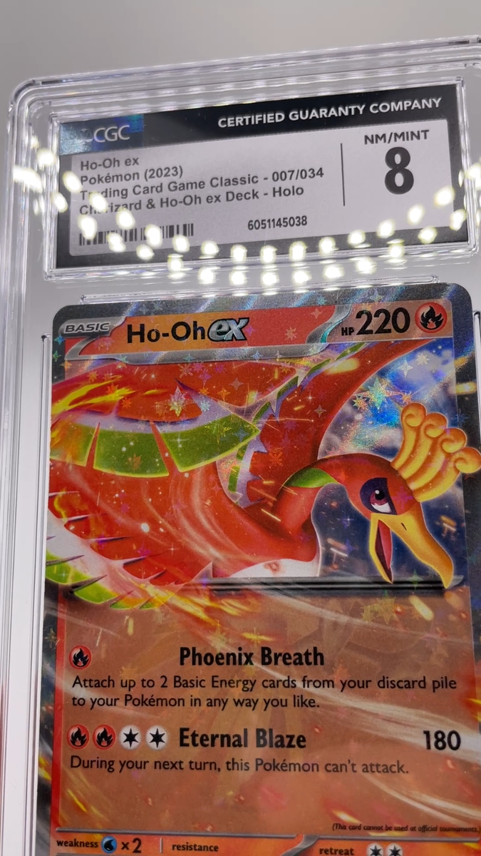 2023 Ho-oh EX 007/034 Trading Card Game Classic Holo Graded NM CGC