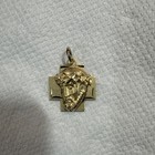 Jesus Religious Medal Pendant | 24k Gold Plated Catholic Pendant Over .925 Silvr — photo 4