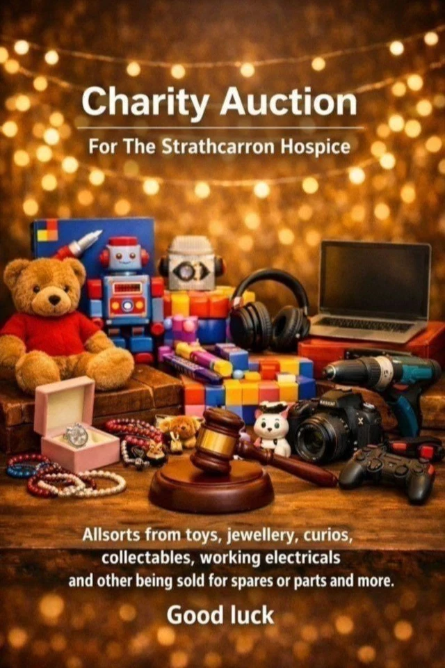 Strathcarron Hospice Charity Auction – Toys, Curios, Tech & More