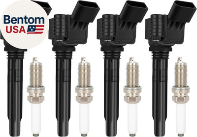 UF765 4 Ignition Coils with 4 Iridium Spark Plugs A4 Q5 2014-2020 L4 2.0L 1.8L U