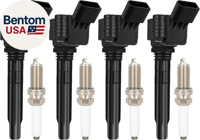 #ad UF765 4 Ignition Coils with 4 Iridium Spark Plugs A4 Q5 2014 2020 L4 2.0L 1.8L U $97.71