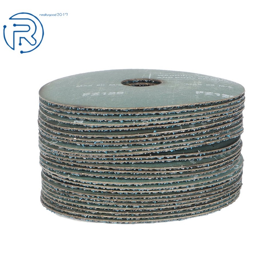 25Pcs 24 Grit and 36 Grit Zirconia Resin Fiber Disc Grinding And ...