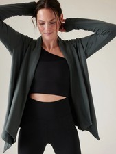 Athleta Pranayama Restore Wrap Bali Green NWT 89 L Large