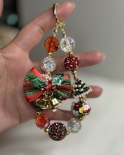 Holiday Christmas themed Phone Charm Phone Chain Phone Accessory
