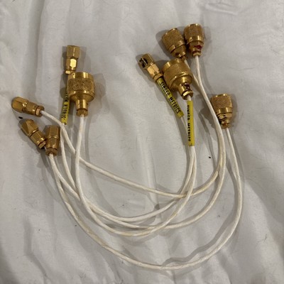 FIVE Gold Singer Metrics Cables SMA Male Coax N Antenna Frequency Microwave