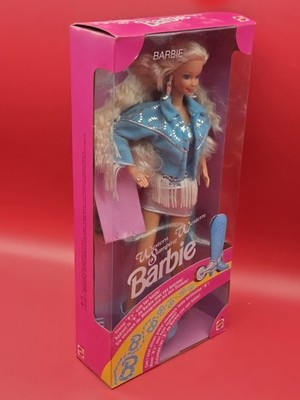 ヴィンテージBarbie 1993 Mattel Western Stamping Barbie Mattel Canada Foreign Version