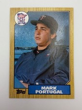 #419 Mark Portugal [Rookie] Twins 1987 Topps Baseball Card NM. rookie card picture
