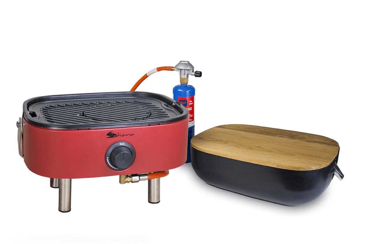 Sahara Calor Portable Bbq Sahara Portable Gas Mini BBQ Stainless