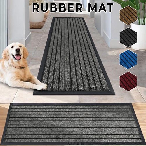 Non Slip Door Mat Heavy Duty Outdoor Rubber Mats Washable Hallway